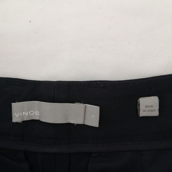 Vince Wool Tuxedo Stripe Slim Navy Trouser Pants 2 - Picture 9 of 16